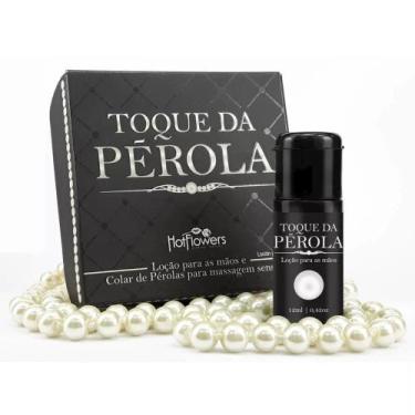 Imagem de Toque da Pérola Loção e Colar de Pérolas para Massagem Sensual Hot Flo