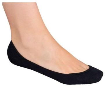 Imagem de Meia Adulto Lupo Sapatilha Invisível Preta - 03287-001, Preto, 33/36