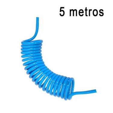 Imagem de Mangueira Espiral Pneumatica Pu 8mm 10 Bar Para Ar Comprimido - 5 Metr