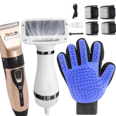 Imagem de Kit Pet Shop Total - Tosa, Luva E Secador Alta Potência