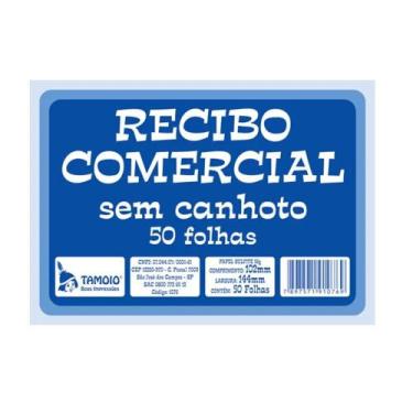 Imagem de Recibo Comercial Tamoio Sem Canhoto 50 Folhas 15X10Cm 20Un