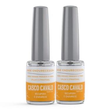 Imagem de Kit 2 Base Endurecedora Casco de Cavalo Trop Care Calcio e D-Pantenol 