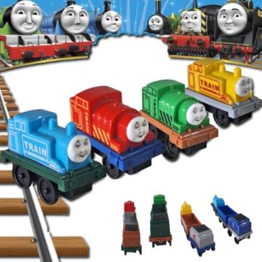 Imagem de Trenzinho de brinquedo Thomas e amigos 12 peças fricção