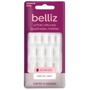 Imagem de Unhas Postiças Ricca Quadrado Médio 1201 - BELLIZ