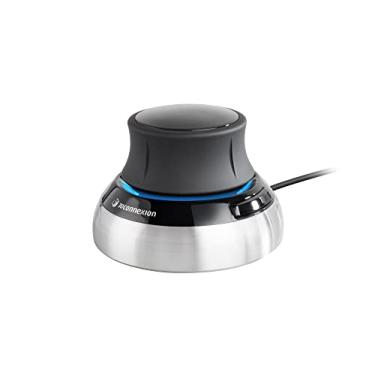 Imagem de 3Dconnexion SpaceMouse Compacto SMC - Mouse 3D - Prata - Óptico 3D - Ambidestro - 2 Botões - 5 Metros - Funciona com Bateria