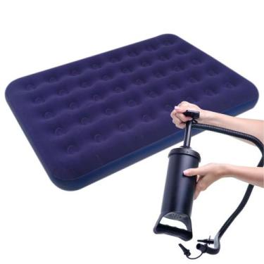 Imagem de Colchão Inflável de Casal com Bomba de Ar Manual Sun way