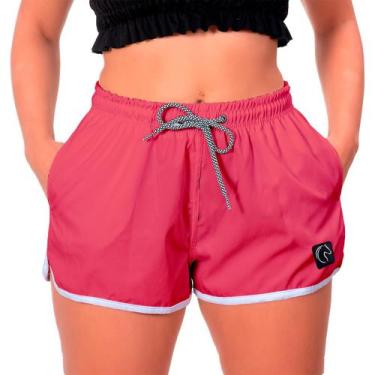 Imagem de Shorts Feminino Básico Moda Praia Casual Treino Academia Soltinho Seca