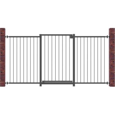 Imagem de Portão Multigrade Preto Divisor Ambiente 70Cm/140Cm - Nf1401 - Multifo