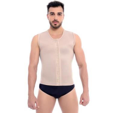 Imagem de Colete Pós Cirúrgico Masculino Ginecomastia Lipoaspiração Pós Operatór