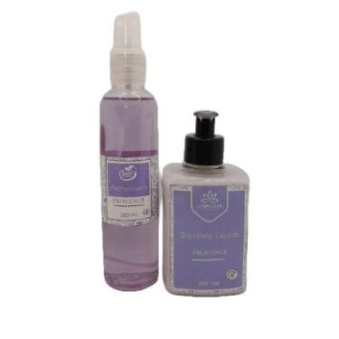 Imagem de kit de Sabonete Líquido 350ml  e Aromatizador Spray 200ml Lavanda Corp