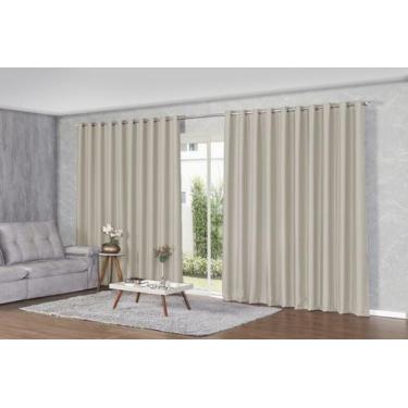 Imagem de Cortina 7 Metros Blackout Sala Quarto Porta De Vidro Blindex 7,00x2,70