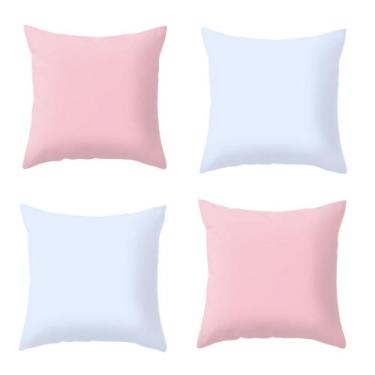 Imagem de Kit 4 Capas Lisas Varias Cores Para Sala Sofá Decoração - Gabi Flor, R