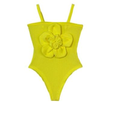 Imagem de Body Com Flor Candy Colors Feminino Infantil Juvenil Look Fim De Ano -