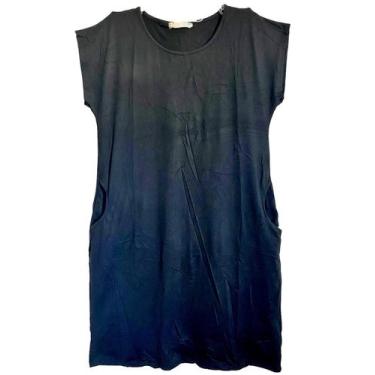 Imagem de vestido camisão midi plus size feminino evangelico elegante manga curt