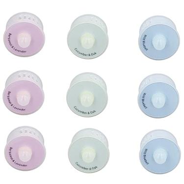 Imagem de NDNCZDHC Kit de filtro de purificador de ar 9 peças compatível com Ecovacs DEEBOT T9 AIVI T9 MAX acessórios de aspirador de pó, bergamota azul selvagem e lavanda, pepino e carvalho