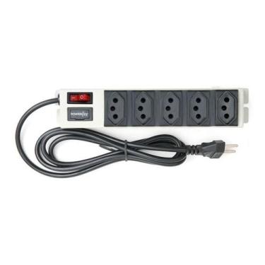 Imagem de Filtro De Linha Profissional Regua Com 5 Tomada Com Fusível - MULTICRA