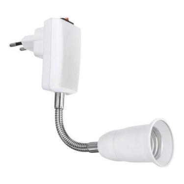 Imagem de Haste Flexível Soquete E27 Adaptador Lâmpada Tomada 20 Cm - Bestfer