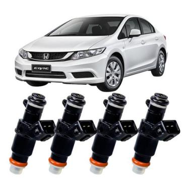 Imagem de 4x Bico Injetor Honda 9 Furos New Fit Civic Crv City Flex - KEIHIN