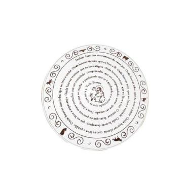 Imagem de Mandala Oração De São Francisco Em Branco Mdf 30 Cm - Móveis Trovarell