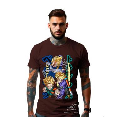 Imagem de Camiseta Personalizada Estampada Anime Vegeta Unissex Malha 100% Algod