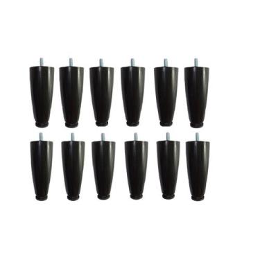 Imagem de Kit 12 Pés Para Cama Box ou Baú Juvene 12cm Com Regulagem - Zoe & Char