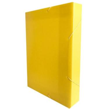 Imagem de Pasta Polionda Elástica 5,5cm Oficio A4 Organizadora Papel Arquivo Doc