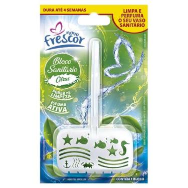Imagem de Pastilha Bloco 30g Detergente Sanitário Odorizante Novo Frescor Privad
