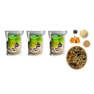 Imagem de Kit 2 Rações  / Passarinho Coleiras Torneio Coleirinhas Competição e A