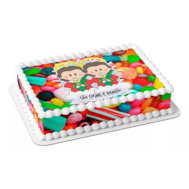 Imagem de Papel arroz e faixa comestível para bolo festa aniversário surpresa co