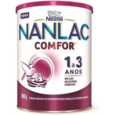 Imagem de Fórmula Infantil Nanlac Comfor 1 a 3 anos 800g - NESTLE, 800g, Leite