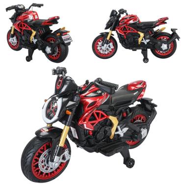 Imagem de Mini Moto Elétrica Infantil Racer 12V Baby Style Vermelha Bateria Recarregável Brinquedo Seguro Divertido e Potente para Crianças