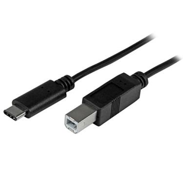 Imagem de StarTech.com Cabo de impressora USB C para USB B - 1 m - Cabo USB C para impressora - Cabo USB C para USB B - USB Tipo C para Tipo B (USB2CB1M)