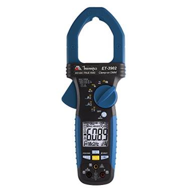 Imagem de Fasímetro para medição de baixa corrente LCD 3 ½ AmpTip precisão 2,5 CAT III 300 V True RMS AC e AC+DC Minipa ET-3902