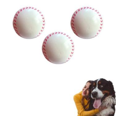 Imagem de Brinquedo pet mordedor Kit de brinquedos bola bolinha resistente para 