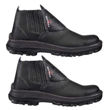 Imagem de KIT Bota Trabalho com Bico de Aço-Proteção Máxima - Strano, 37, Preto