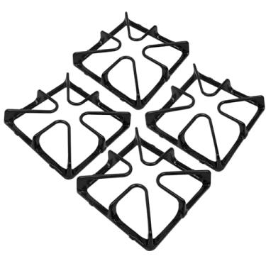 Imagem de WB31K10034 Grelha (4 peças) para GE Fogão a Gás Placa de Grelha Quadrada Suporte de Panela, Suporte de Panela de Queimador Grelha de Ferro Fundido, Substitui WB31K10028, WB31K10065, 770157, AH244198,