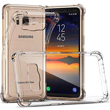 Imagem de CASEVASN Capa para Galaxy S8 Active, [Não é compatível com Samsung Galaxy S8 [à prova de choque] Capa protetora de silicone de gel TPU flexível anti-arranhões para Samsung Galaxy S8 Active