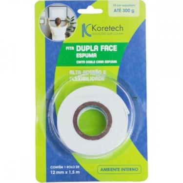Imagem de Fita Dupla Face Koretech Espuma 12 X 1,5M Pa.42.01.4.0003