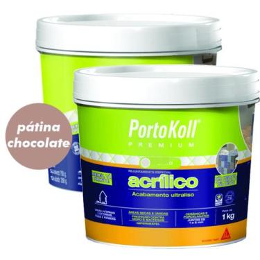 Imagem de Kit 2 Rejuntes Acrílico Flexível Premium 1Kg Portokoll