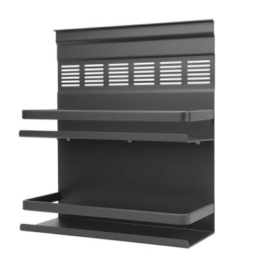 Imagem de Organizador de Rack de Temperos para Montagem Em Parede, Liga de Alumínio, Economia de Espaço Em Várias Camadas, Resistente e Resistente à água, Rack de Armazenamento de Temperos