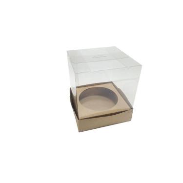 Imagem de Caixa Para Panetone 250G Kraft Kit 10Und