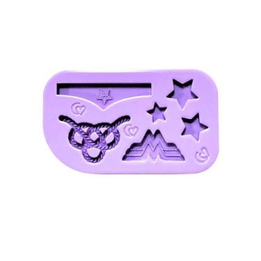Imagem de F1843 molde de silicone mulher maravilha confeitaria biscuit - Confeit