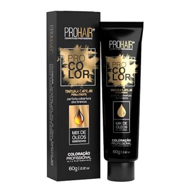 Imagem de Coloração Profissional 60g Pro Color Cobertura de Fios Brancos Brilho Natural e Acabamento Perfeito (Louro Escuro 6.0, 60g)