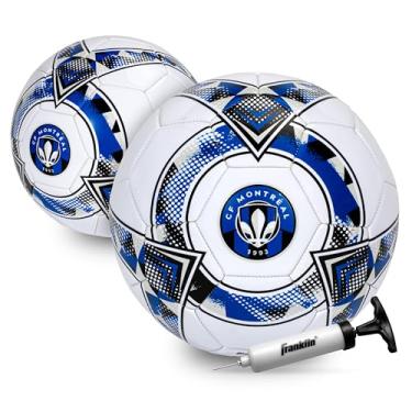 Imagem de Bola de futebol Franklin Sport MLS Montreal Impact - Bola de futebol tamanho 5 oficial - Tamanho regulamentado + bola de futebol com peso para crianças + adultos - Bola de futebol para meninos +