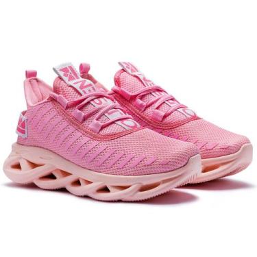 Imagem de Tênis Feminino Jaguar Oldsen Academia Corrida Fitness, Rose, 38