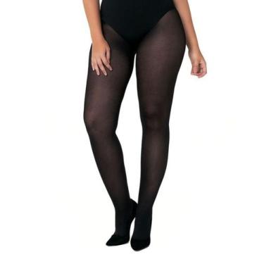 Imagem de Meia calça feminina trifil fio 40 plus size denier 6101, Preto, 2XG