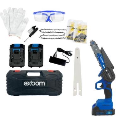 Imagem de Motosserra Portátil 36V Com Bateria Recarregável Potencia 1200W - Exbo