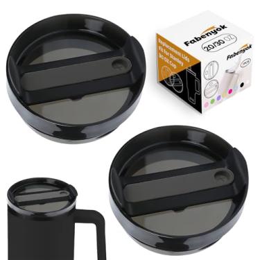 Imagem de Fabenyok Tampa de copo de substituição de 850 g para Stanley Cup, pacote com 2 tampas de substituição adequadas para Stanley Travel Tumbler, capas de copo à prova de derramamento para acessórios