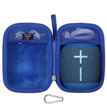 Imagem de Aproca Capa rígida de armazenamento portátil azul, para Ultimate Ears WONDERBOOM 4 / WONDERBOOM 3 Alto-falante Bluetooth portátil à prova d'água e acessórios