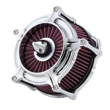 Imagem de Filtro de ar de motocicleta para Harley Air Cleaner Davidson limpadores de entrada de ar Harley Softail Touring Street Road King Glide Powersports Filtros de ar C-For Softail 93-15 Dyna Twin Cam 93-17